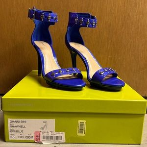 Gianni Bini heels, 4 inch high heel with silver stud accents.